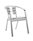 Café chairs Aluminium chair with double arm
