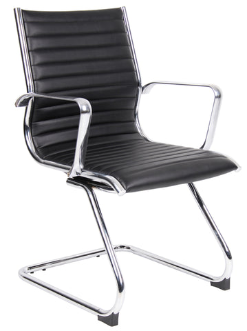Executive & managers seating Bari leather faced visitors chair