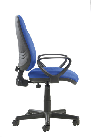 Task & operator seating Bilbao lumbar fabric operator chair with fixed arms