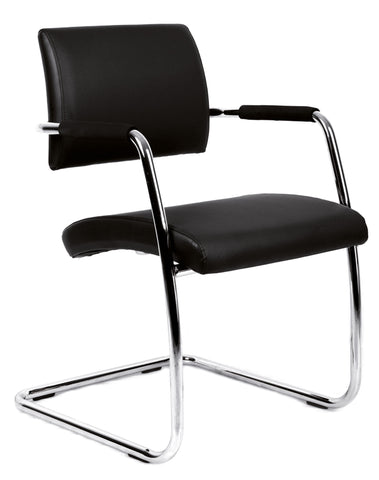 Conference & meeting seating  Bruge soft leather faced meeting chair
