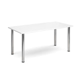 Deluxe radial leg meeting tables - Rectangular chrome leg tables