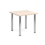 Deluxe radial leg meeting tables - Rectangular chrome leg tables