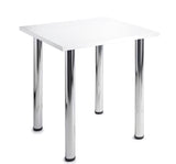 Deluxe radial leg meeting tables - Rectangular chrome leg tables