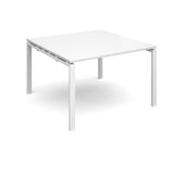 Bench boardroom tables - Starter units - White Leg