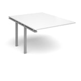 Bench boardroom tables - Add on units  - Silver Leg