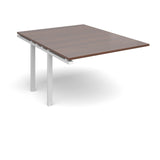 Bench boardroom tables - Add on units  - White Leg