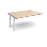 Bench boardroom tables - Add on units  - White Leg