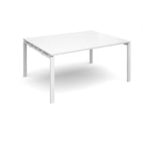 Bench boardroom tables - Rectangular boardroom tables - White Leg