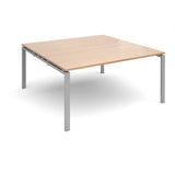 Bench boardroom tables - Square boardroom tables - Silver Leg