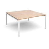 Bench boardroom tables - Square boardroom tables - White Leg