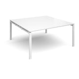 Bench boardroom tables - Square boardroom tables - White Leg