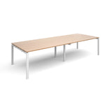 Bench boardroom tables - Rectangular boardroom tables - White Leg