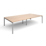 Bench boardroom tables - Rectangular boardroom tables - Silver Leg