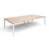 Bench boardroom tables - Rectangular boardroom tables - White Leg