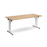 Deluxe folding leg meeting tables - Rectangular folding leg tables