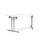 Deluxe folding leg meeting tables - Trapezoidal folding leg tables