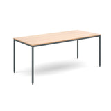 Flexi-tables - Rectangular flexi-table with graphite frame -G