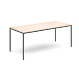 Flexi-tables - Rectangular flexi-table with graphite frame -G