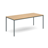 Flexi-tables - Rectangular flexi-table with graphite frame -G