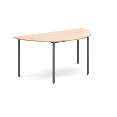 Flexi-tables Semi circular flexi-table with graphite frame