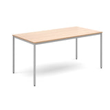 Flexi-tables - Rectangular flexi-table with silver frame -S