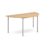 Flexi-tables - Semi circular flexi-table with silver frame -S
