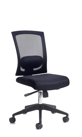 Task & operator seating Gemini 200 fabric mesh task chair with no arms or headrest