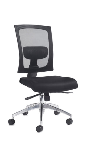 Task & operator seating Gemini 300 fabric mesh task chair with no arms or headrest