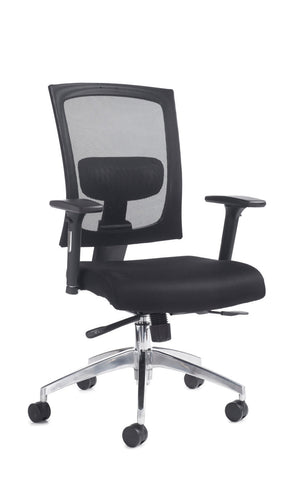 Task & operator seating Gemini 300 fabric mesh task chair with arms no headrest