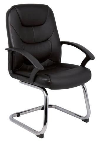 Executive & managers seating Majestic leather faced visitors chair