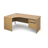 Maestro Ergonomic desks with 2 drawer pedestal