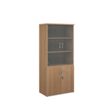 Combination units 1790mm high standard combination units with wood and glass doors