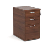 Desk high pedestal with silver handles 600mm deep