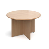 Arrow head leg design Circular boardroom tables