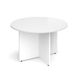 Arrow head leg design - Circular boardroom tables
