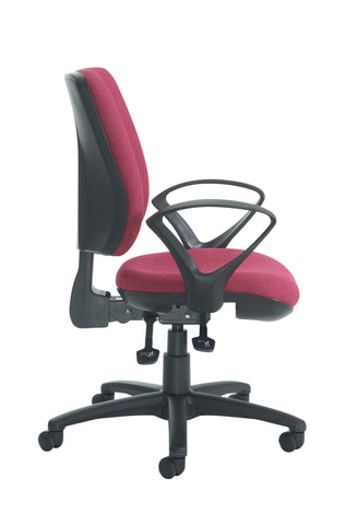 Task & operator seating Senza high back with fixed arms