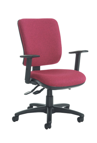 Task & operator seating Senza high back with adjustable arms