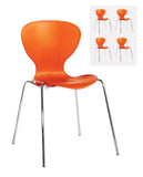 Sienna one piece shell chair