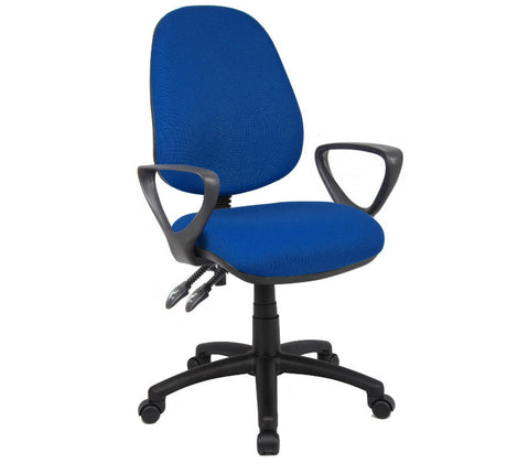 Task & operator seating Vantage 100 fabric operator chair with fixed arms