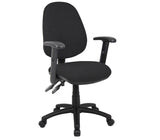 Vantage 100 fabric operator chair with adjustable arms