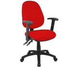 Vantage 100 fabric operator chair with adjustable arms