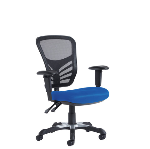 Task & operator seating Vantage mesh back 3 lever chair adjustable arms 